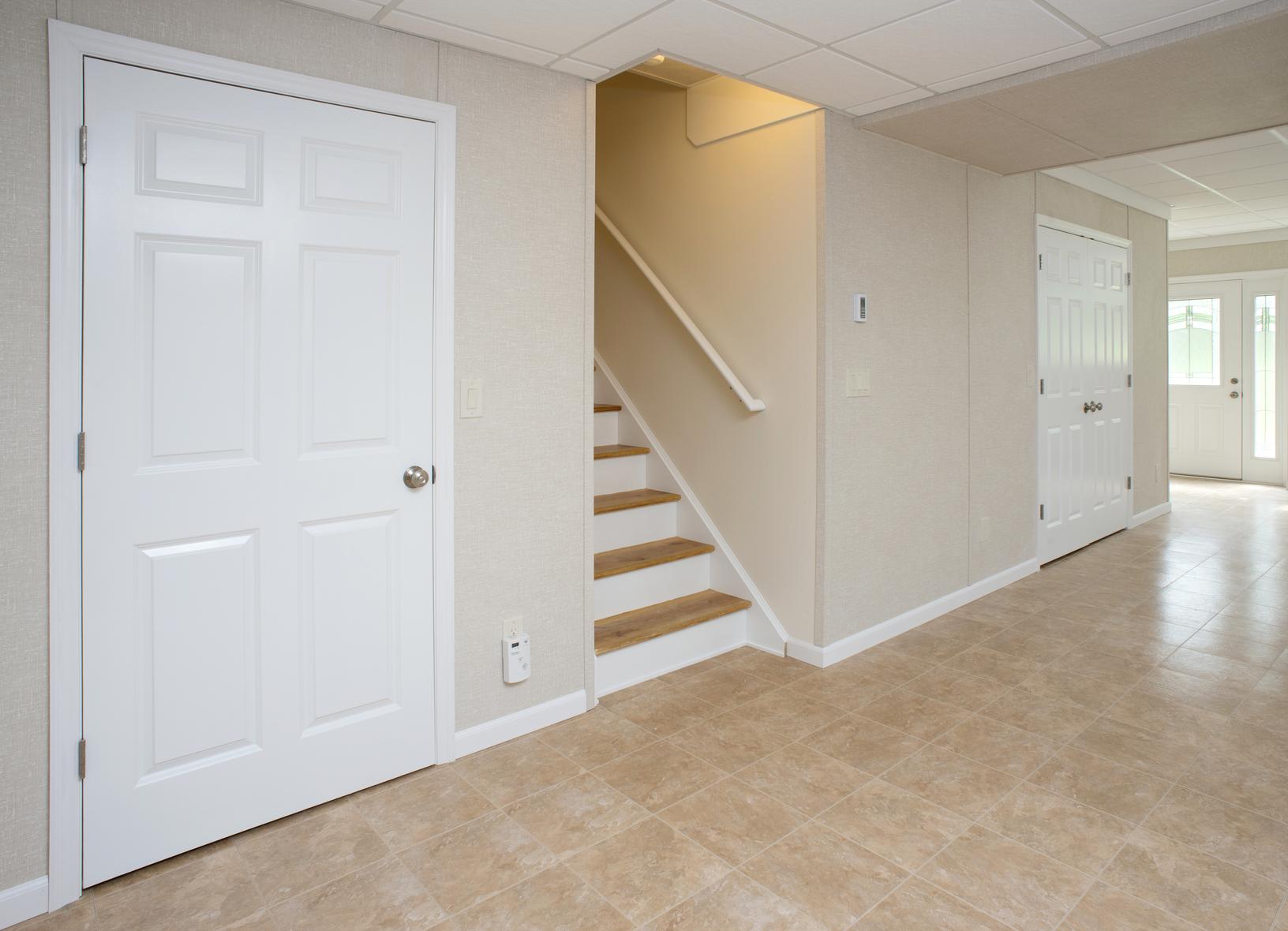 Basement Flooring in a home in Titusville, Pennsylvania & New York