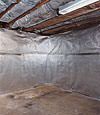 An energy efficient radiant heat and vapor barrier for a Pittsfield basement finishing project